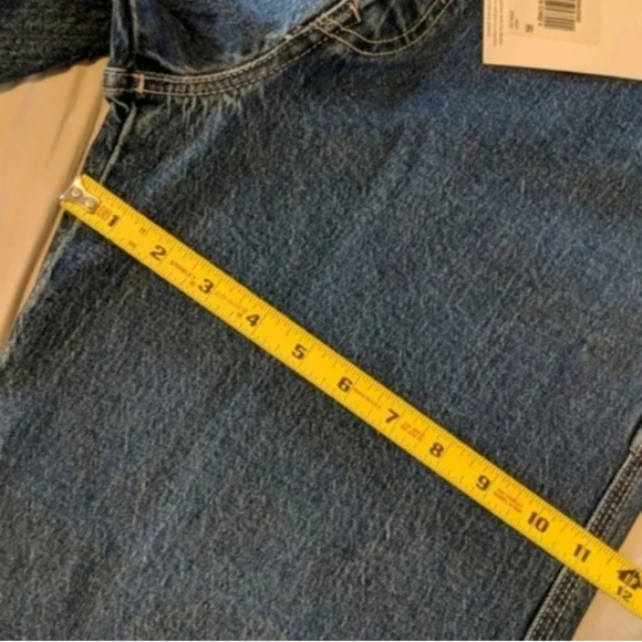 Levi's Ribcage Ankle Utility Straight Leg Jeans Nine Five Carpenter Pants - Picture 7 of 14